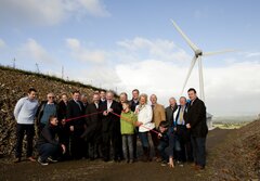 Cutting the ribbon with templederry community